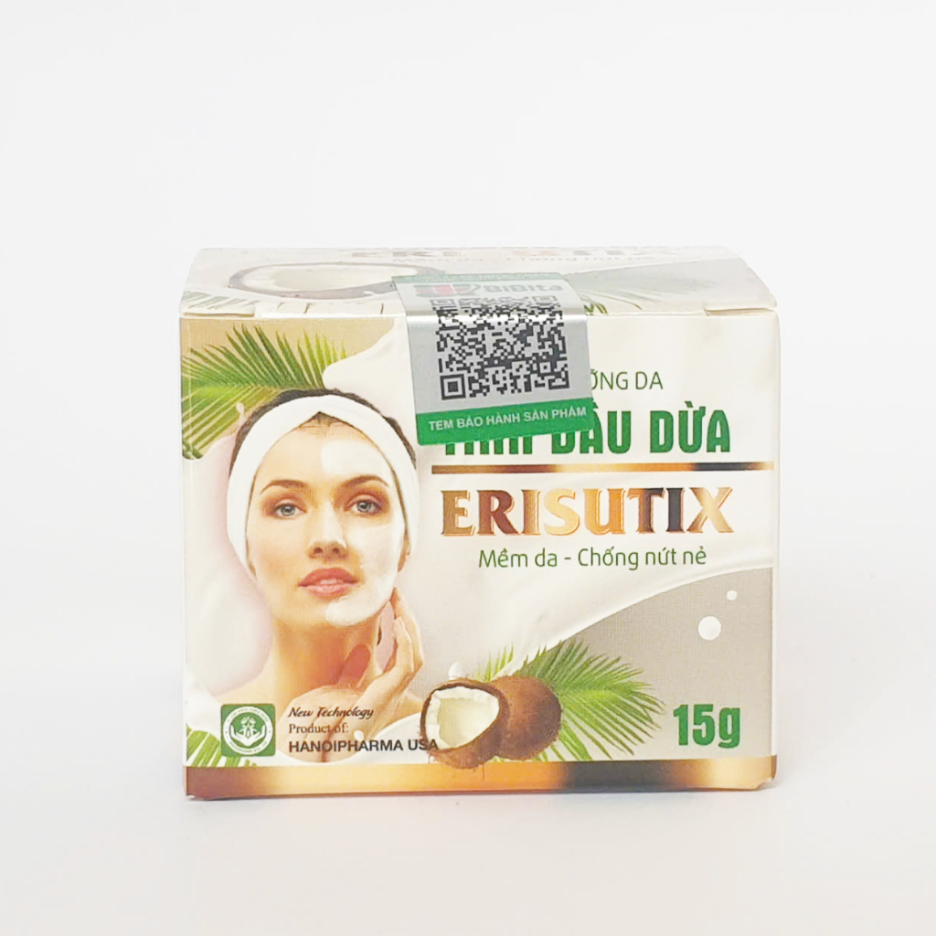 Kem Bôi Da Tinh Dầu Dừa ERISUTIX, Chống Nứt Nẻ, Dưỡng Da,  Mịn Da, Liền Sẹo, Khô Ráp Da Mặt, Da Môi