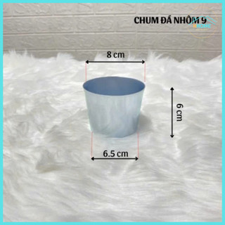 Combo 5/10 Ly đá NHÔM , ly làm đá nhôm bỏ tủ lạnh đủ size từ 8cm đến 12 cm - Hùng Home