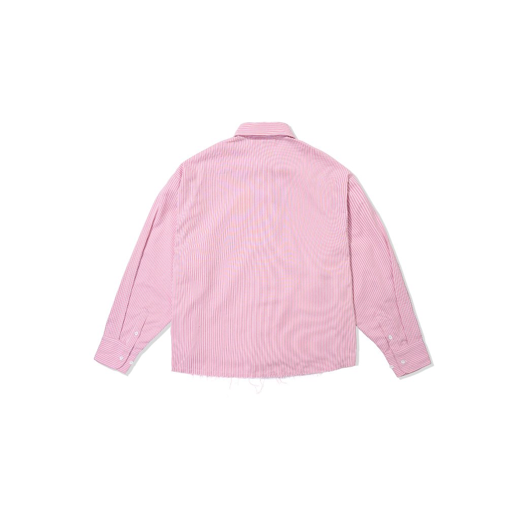 Ảnh HADES Striped Pink Shirt - HADES Brand chính hãng Áo sơ mi dài tay cotton unisex 2