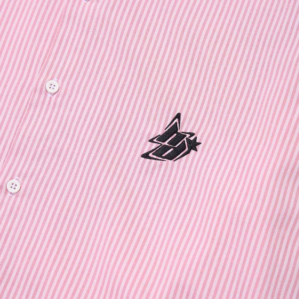 Ảnh HADES Striped Pink Shirt - HADES Brand chính hãng Áo sơ mi dài tay cotton unisex 3