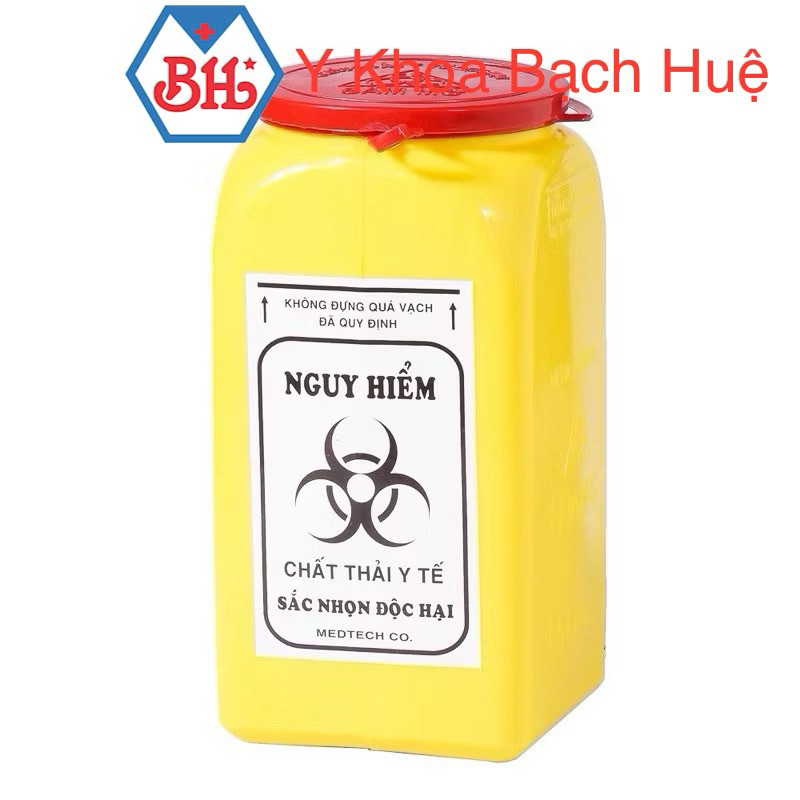 BÌNH ĐỰNG VẬT SẮC NHỌN NHỎ 1.5 LÍT .BÌNH HỦY KIM Y TẾ 1.5 LÍT – THU GOM VẬT SẮC NHỌN AN TOÀN