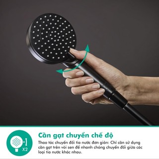 Vòi Hoa Sen Hansgrohe Vernis Blend 100 Vario 26270 Với 2 Chế Độ Phun Mưa chính hãng Đức