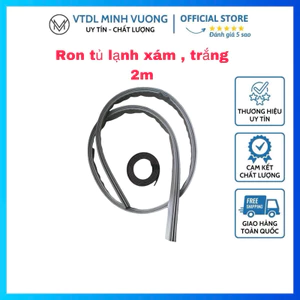 Ron tủ lạnh kiểu gài (cài) dài 2 mét xám và trắng xanh vít ( có kèm từ)