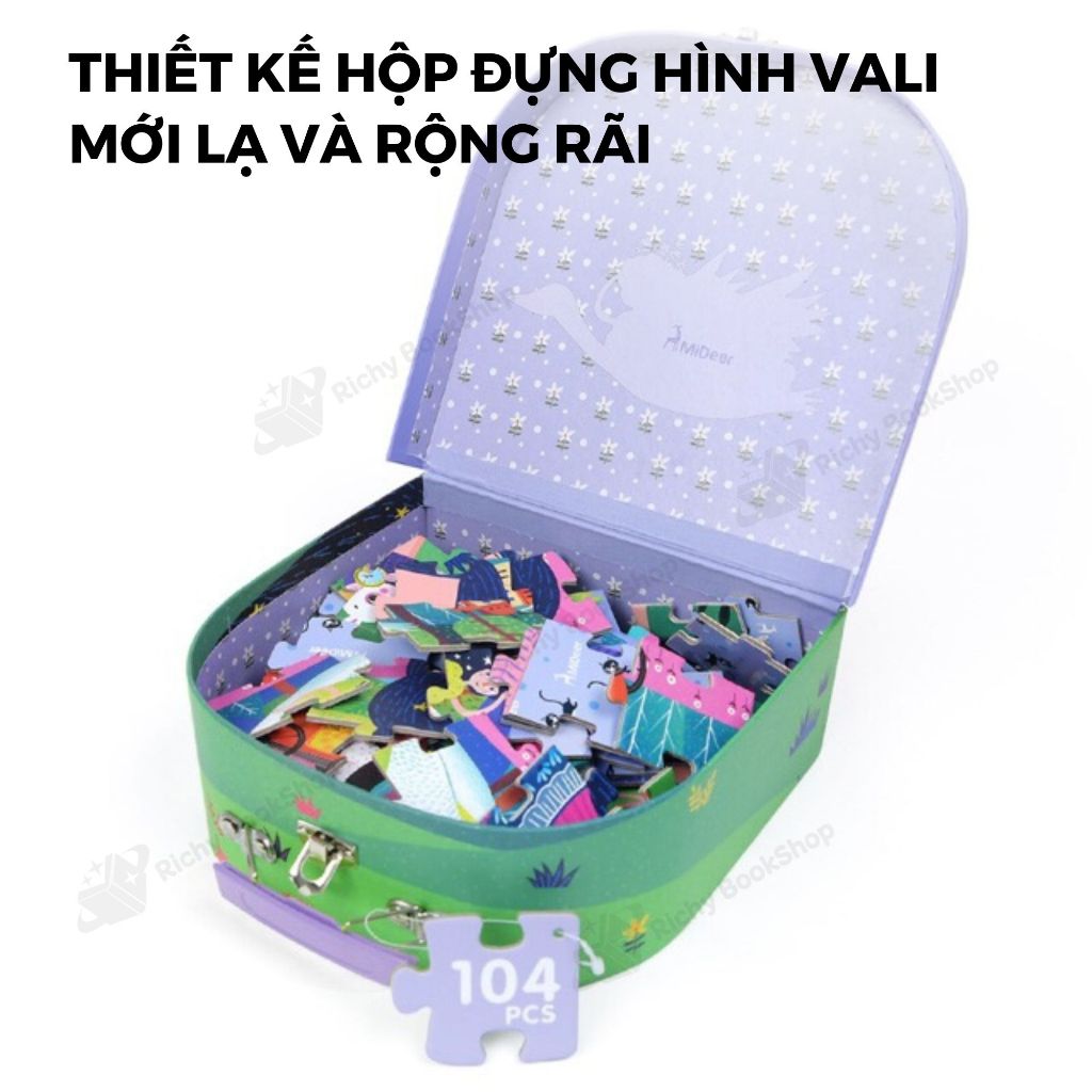 Đồ Chơi Xếp Hình Cao Cấp Mideer Vali Gift Box Puzzle