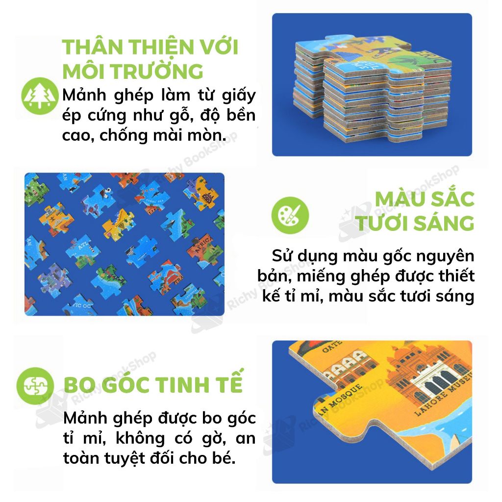 Đồ Chơi Xếp Hình Cao Cấp Mideer Vali Gift Box Puzzle
