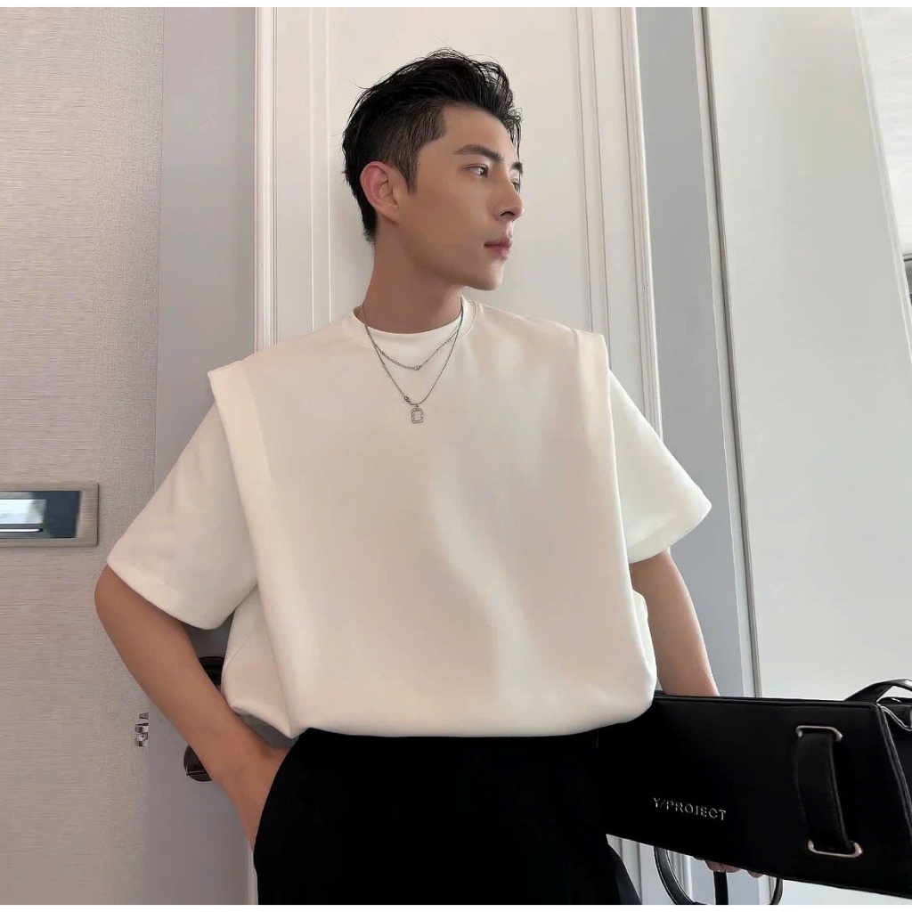 Áo Thun Nam HACK VAI Cổ Tròn Menswear - Cotton 250MSG, Regular Fit, Thoáng Mát - SHINGHAI
