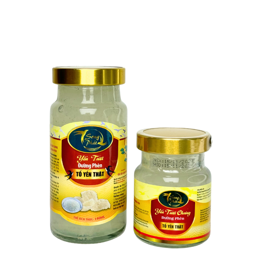 Hộp quà 10 hũ Tổ yến chưng đường phèn Song Phát 70ml