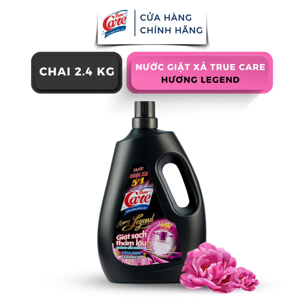 Chai Nước Giặt Xả True Care 5in1 Hương Legend (2.4Kg - 4.8Kg)