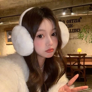 Bịt chụp tai giữ ấm len bông nhung mịn cho nữ đẹp AAA iLita phụ kiện thời trang mùa đông chống lạnh phong cách Hàn Quốc