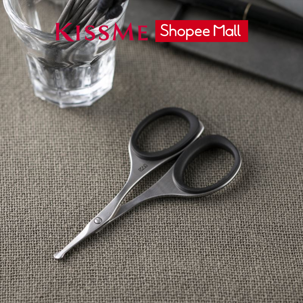 Ảnh Kéo Cắt Lông Mày, Lông Mũi Kai Groom Safety Scissors with Resin Ring Nhật Bản KAI HC3047 1