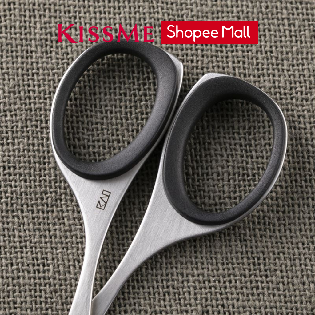 Ảnh Kéo Cắt Lông Mày, Lông Mũi Kai Groom Safety Scissors with Resin Ring Nhật Bản KAI HC3047 4