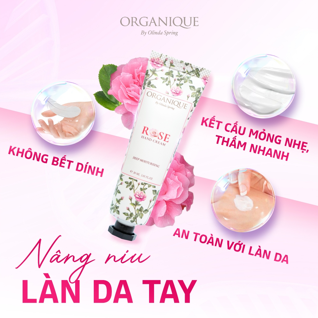 Ảnh Kem Dưỡng Da Tay Hương Hoa Thiên Nhiên Organique Giúp Dưỡng Ẩm, Giúp Mềm Mịn Da, Tránh Khô Nẻ Phù Hợp Mọi Loại Da - 75ml 2
