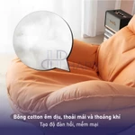 Ghế Bập Bênh Thư Giãn Hình Tôm HAPY BB01 Dùng Đọc Sách Bế Con Hoặc Decor Phòng Tặng Kèm Đôn Gác Chân + Gối Vuông Cao Cấp — ảnh 6
