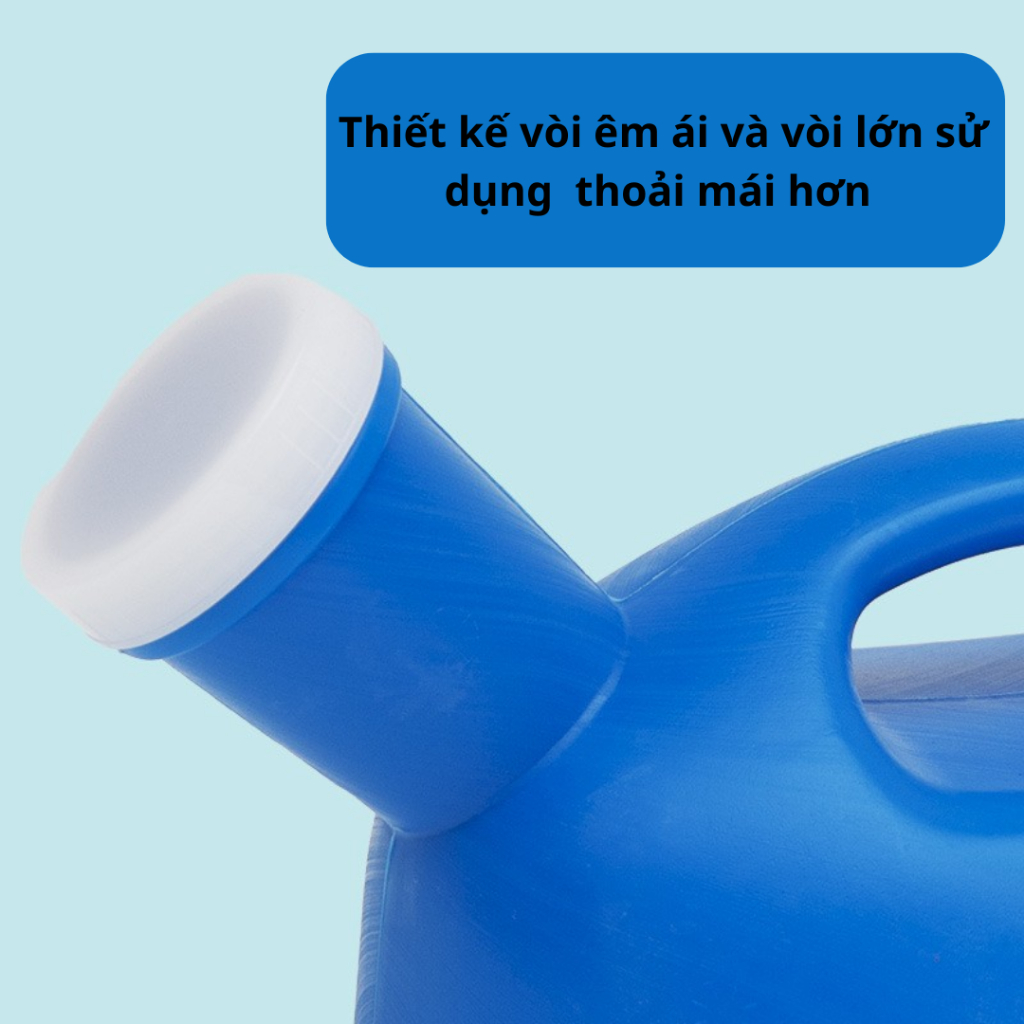 Bình đựng nước tiểu cho nam  2000ML có nắp đậy cho người già người bệnh