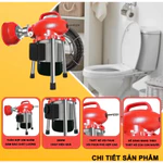 【Bảo hành 1 năm】Máy Thông Tắc Cống Lò Xo GQ150 Phù Hợp Cho Gia Đình Tự Động Đẩy Lò Xo Ra Vào Đường Ống — ảnh 3