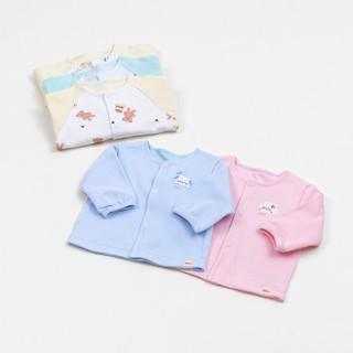 M&B (0-12M) Áo khoác dài tay sơ sinh, hoạ tiết cotton mềm mịn thoáng mát cho bé trai bé gái từ 2kg8 đến 11kg