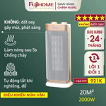 Quạt sưởi FujiE CH-2100 gốm Ceramic, không đốt oxi, tự ngắt khi quá nhiệt và nghiêng đổ, an toàn, bảo hành 12 tháng — ảnh 1