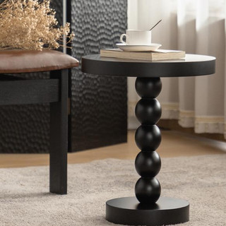 bàn trụ decor LoaLoaHome làm táp đầu giường để đèn đọc sách, nến thơm chất liệu gỗ sơn 2k sang trọng hàng xuất khẩu