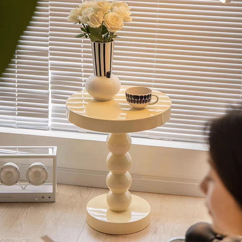 Bàn tròn sofa, bàn để đèn, bàn trưng bày chân trụ decor phòng khách -  Thương hiệu Nhu Y Decor