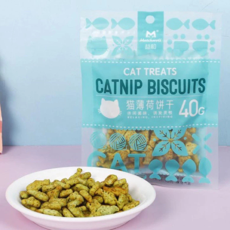 Bánh Thưởng Cho Mèo Catnip Biscuits 40g Hỗ Trợ Tiêu Búi Lông Giảm Hôi Miệng