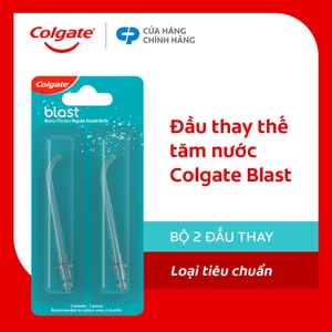 Bộ 2 đầu tăm nước Colgate thay thế - Phụ kiện cho máy tăm nước Colgate nhỏ gọn, bỏ túi