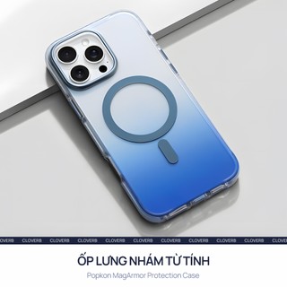 Ốp Lưng Nhám Mờ Cho iPhone 17 Pro Max Popkon Vòng Từ Tính Chống Bám Vân Tay