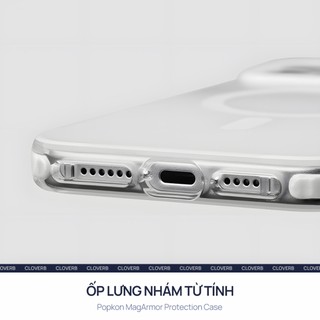 Ốp Lưng Nhám Mờ Cho iPhone 17 Pro Max Popkon Vòng Từ Tính Chống Bám Vân Tay