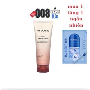 Sữa rửa mặt ngọc trai dưỡng trắng Verobene MẪU MỚI 2024, hỗ trợ dưỡng sáng da, mờ thâm, làm đều màu da