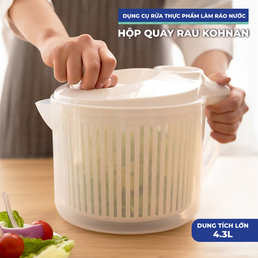 Hộp quay rau KOHNAN rửa rau 4.3 lít | Shopee Việt Nam