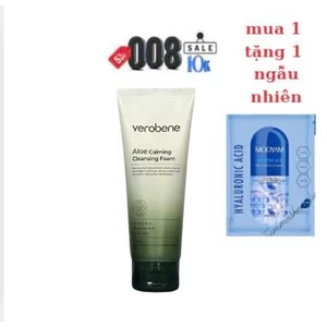 Sữa rửa mặt nha đam Verobene Hàn Quốc làm sạch sâu cấp ẩm giúp da trắng mịn màng 150g Mẫu mới