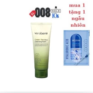 Sữa rửa mặt Verobene trà xanh làm sạch sâu, dịu nhẹ cho da dầu mụn, 150g (mẫu mới