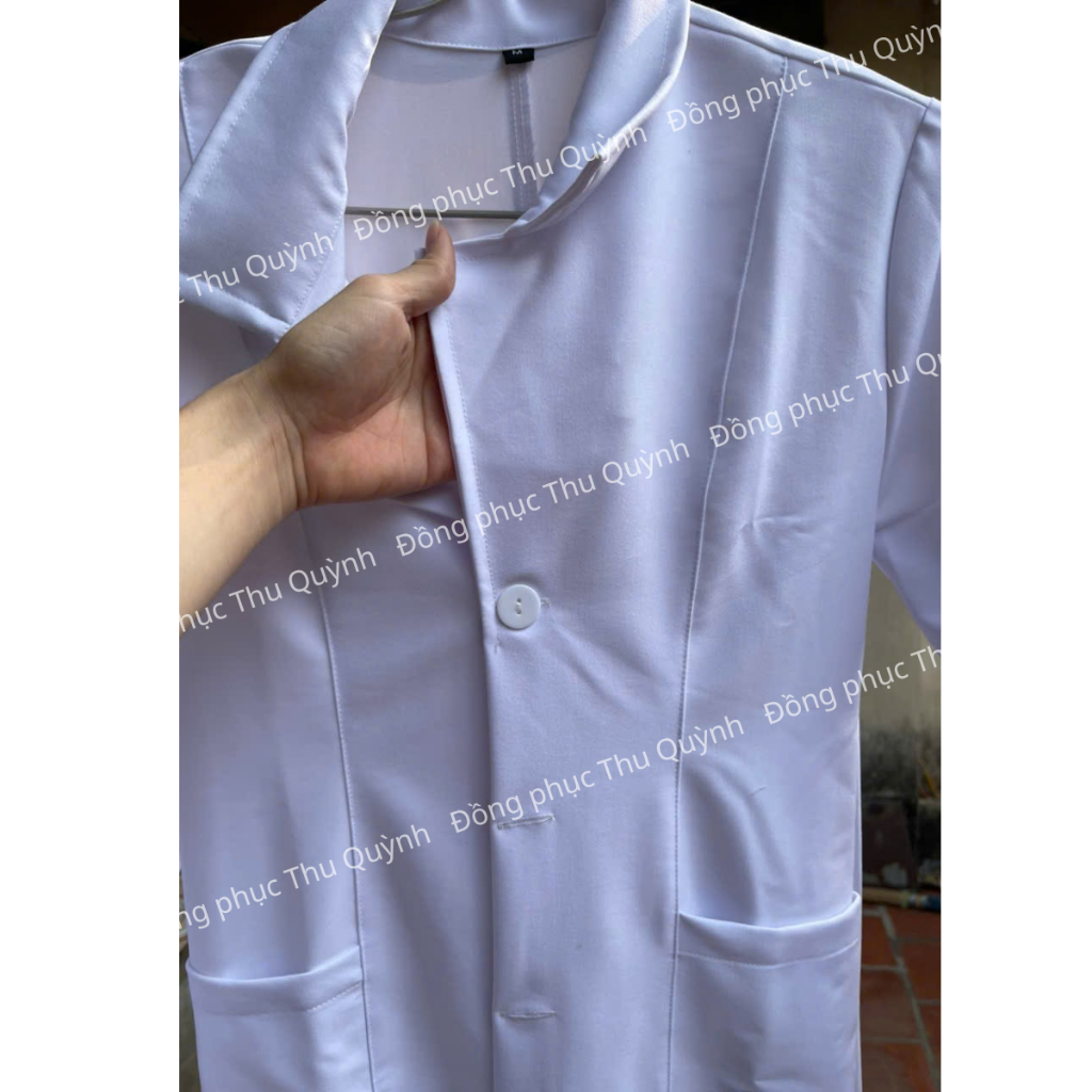 Áo Bác Sĩ Dài Tay Trắng | Sỉ Lẻ Áo Blouse Trắng, Đồng Phục Bệnh Viện
