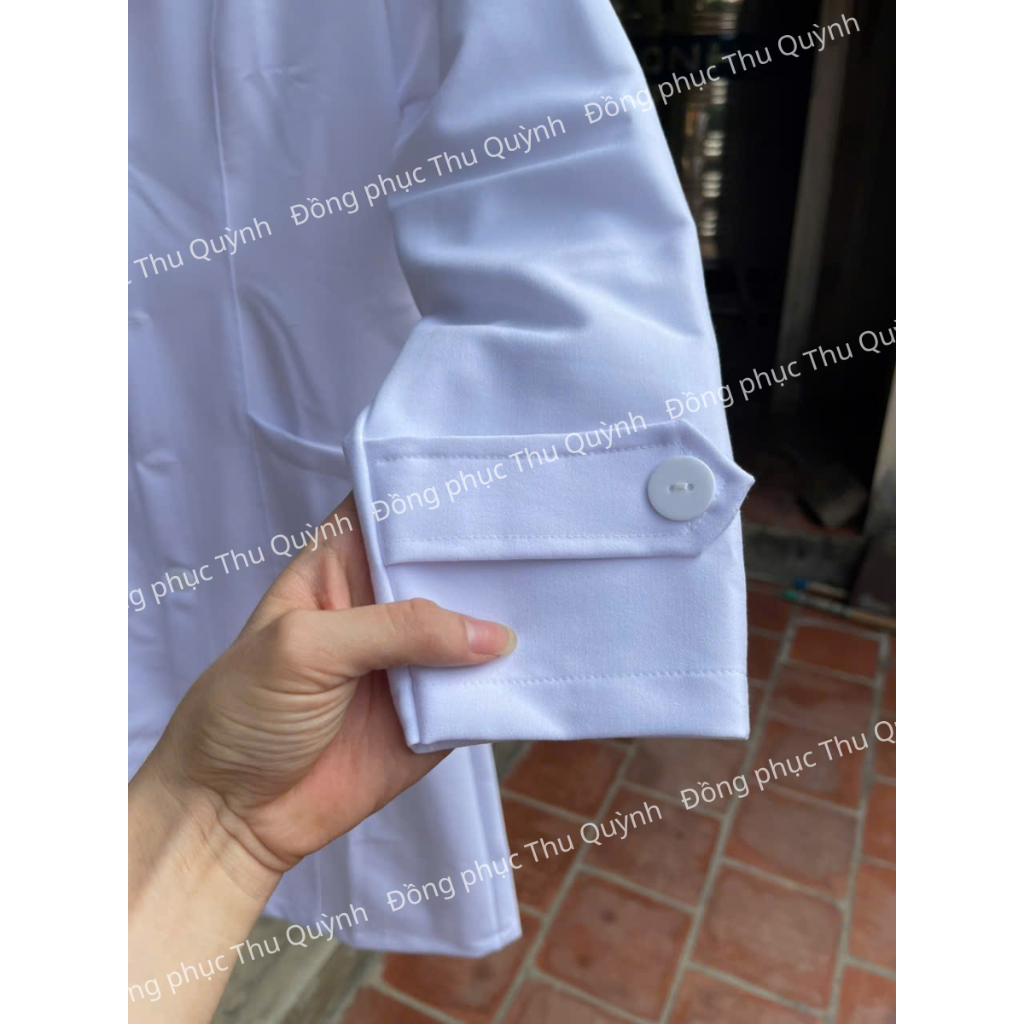 Áo Bác Sĩ Dài Tay Trắng | Sỉ Lẻ Áo Blouse Trắng, Đồng Phục Bệnh Viện
