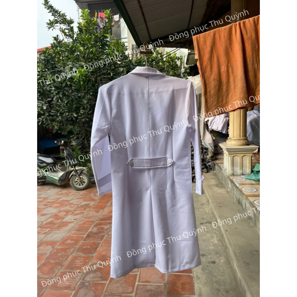 Áo Bác Sĩ Dài Tay Trắng | Sỉ Lẻ Áo Blouse Trắng, Đồng Phục Bệnh Viện