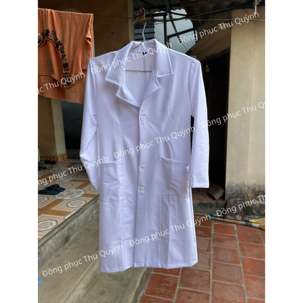 Áo Bác Sĩ Dài Tay Trắng | Sỉ Lẻ Áo Blouse Trắng, Đồng Phục Bệnh Viện