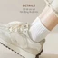 vớ cổ ngắn phong cách Hàn Quốc Basic, chất liệu tất cotton co giãn thoáng khí - Ekiu Shop