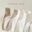 vớ cổ ngắn phong cách Hàn Quốc Basic, chất liệu tất cotton co giãn thoáng khí - Ekiu Shop