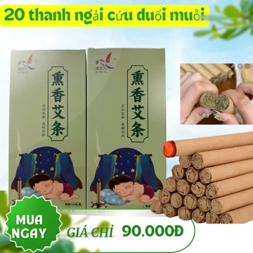 Nhang ngải cứu đuổi muỗi, 20 thanh đuổi muỗi ngải cứu cao cấp hiệu quả an toàn cho bé và cả gia đình