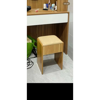 ghế,đôn bàn trang điểm gỗ mdf mặt đệm nhiều màu-đóng sẵn( ko cần lắp ráp )