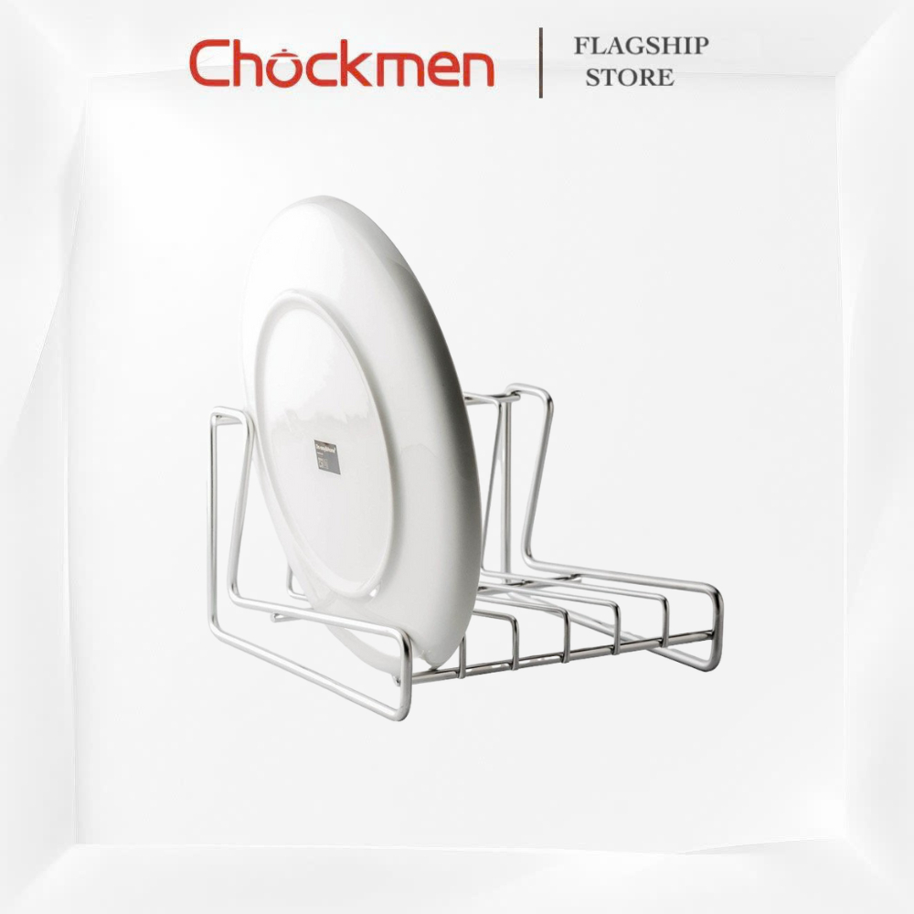 Giá Úp Đĩa CHOCKMEN Inox Cao Cấp Kệ Ráo Nước Kệ Úp Giá Phơi Đỡ Nắp Nồi Ngăn Tủ Nhà Bếp