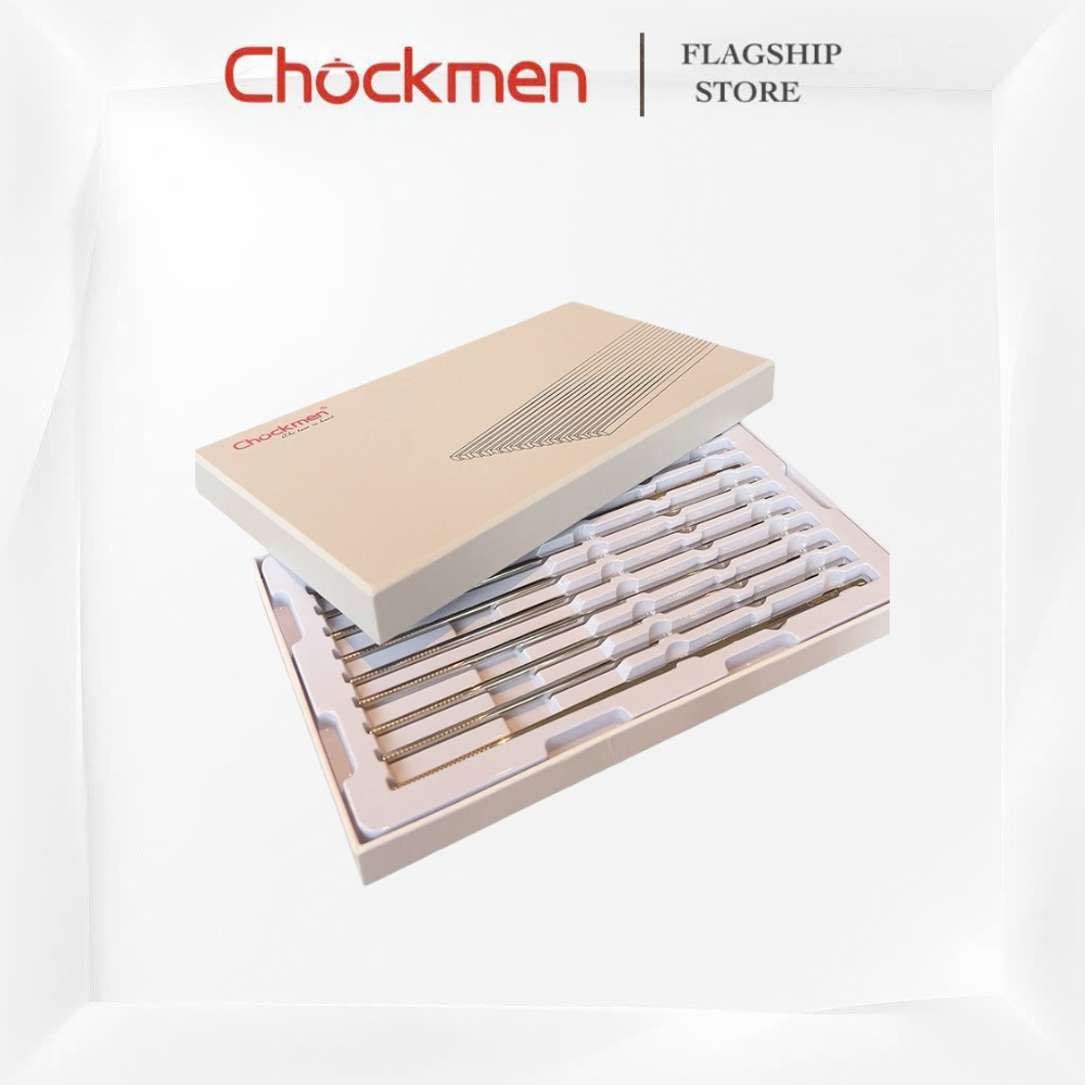 [RẺ VÔ ĐỊCH] Đũa CHOCKMEN Inox 18/10 Thiết Kế Vân Chống Trơn Trượt Đũa Ăn Xào Nấu Không Mốc An Toàn