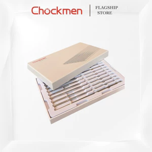 Đũa CHOCKMEN Inox 18/10 Thiết Kế Vân Chống Trơn Trượt Đũa Ăn Xào Nấu Không Mốc An Toàn