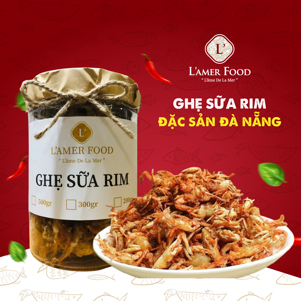 Ghẹ Sữa Rim Gia Vị Giòn Tan 200gr 300gr 500gr L'AMER FOOD Đặc Sản Đà ...