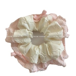 Scrunchies dây buộc tóc tone màu kẹo ngọt nữ tính cho bạn gái