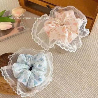 Scrunchies dây buộc tóc tone màu kẹo ngọt nữ tính cho bạn gái