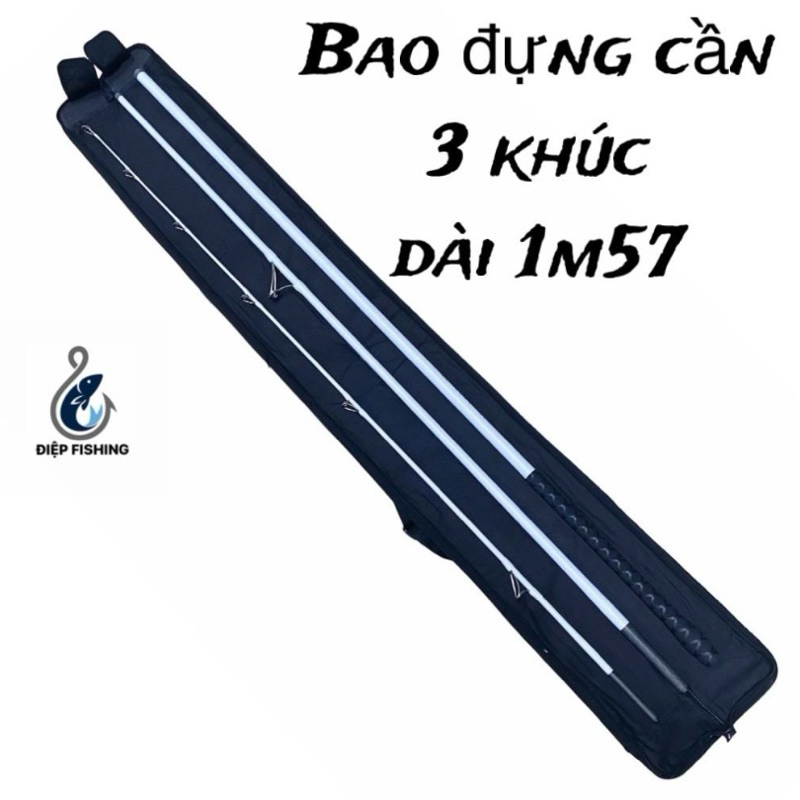Bao đựng cần 3 Khúc dài 1m56 Có lớp mút êm bảo vệ cần, Bao cần 3 khúc ...