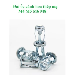 10 cái M4,M5,M6,M8 Đai ốc cánh hoa thép mạ M4-M8