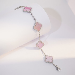Vòng tay nam nữ LAMY Flower Clover Bracelet Silver 2265