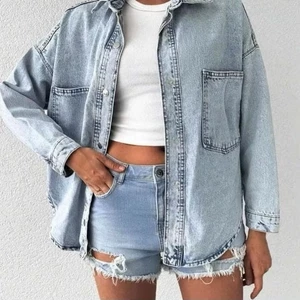 Áo khoác sơmi denim/jean nữ Hudson* bigsize - Cambo dư xịn
