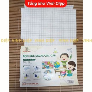 Bọc sách vở decan 1 tập 10 bọc 2 cỡ 28.38 - TỔNG KHO VINH DIỆP